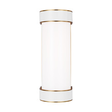 Studio Co. VC KSW1051BBSGW - Monroe contemporary indoor dimmable small 1-light vanity in a burnished brass finish with clear glas