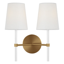Studio Collection VC KSW1102BBSGW - Double Sconce
