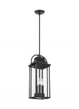 Studio Co. VC OL13209TXB - Wellsworth Transitional 3-Light Outdoor Exterior Medium Pendant Ceiling Hanging Lantern Light