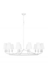 Studio Co. VC TC11712MWT - Ziba Transitional 12-Light Indoor Dimmable Extra Large Chandelier