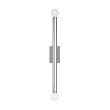 Studio Co. VC TW1132PN - Beckham Modern contemporary 2-light indoor dimmable large wall sconce in polished nickel silver fini