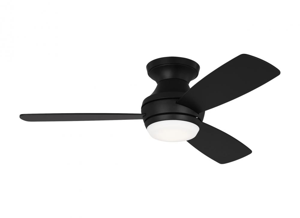 Ikon 44" LED Indoor Hugger Ceiling Fan – Midnight Black