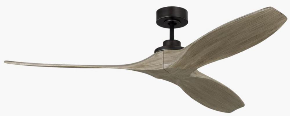 Collins 60" Smart Indoor/Outdoor Ceiling Fan - Aged Pewter Housing with Weathered Oak Blades