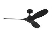 VC Monte Carlo Fans 3CLNCSM52MBK - Collins coastal 52-inch indoor/outdoor Energy Star smart ceiling fan in midnight black finish