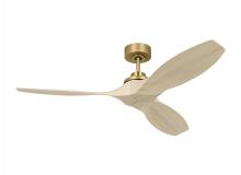 VC Monte Carlo Fans 3CLNSM52BBSWWO - Collins Smart 52 Ceiling Fan in Burnished Brass with Washed White Oak Blades
