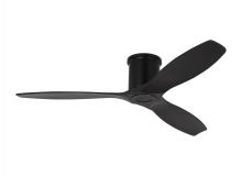 VC Monte Carlo Fans 3CNHSM52MBKMBK - Collins 52-inch indoor/outdoor smart hugger ceiling fan in midnight black finish