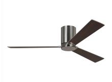 VC Monte Carlo Fans 3RZHR52BS - Rozzen 52-inch indoor/outdoor Energy Star hugger ceiling fan in brushed steel silver finish