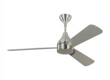 VC Monte Carlo Fans 3STMSM52BSD - Streaming Smart 52" Dimmable Indoor/Outdoor Integrated LED Brushed Steel Ceiling Fan