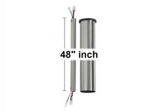 VC Monte Carlo Fans DRM48BS - 48" Minimalist Downrod in Brushed Steel