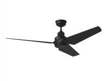 VC Monte Carlo Fans 3RULSM52MBKD - Ruhlmann Smart 52" Dimmable Indoor/Outdoor Integrated LED Midnight Black Ceiling Fan