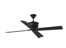 VC Monte Carlo Fans 4SBWR56MBK - Subway 56" Indoor/Outdoor Midnight Black Ceiling Fan with Handheld Remote Control