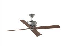 VC Monte Carlo Fans 4SBWR56PN - Subway 56" Indoor/Outdoor Polished Nickel Ceiling Fan with Handheld Remote Control